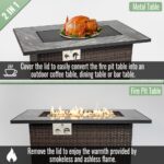 AECOJOY 44-Inch Outdoor Propane Fire Pit – 50,000 BTU - Image 4