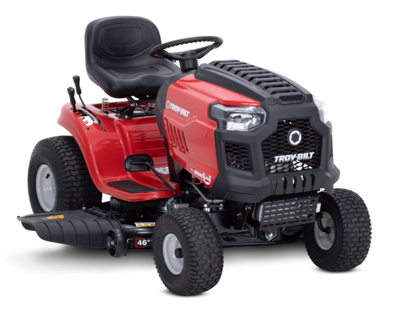 576893b839e35d45a6b6a382d6a43dd2e5762fa487655b6eb9f85a5e22e994b7.png Troy-Bilt Bronco 46 Riding Lawn Mower – 547cc Engine, 46-Inch Side-Discharge Deck - Image 1