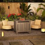 AECOJOY 30” Fire Pit Table – Metal Outdoor Fireplace for Patio & Backyard - Image 8