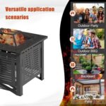 AECOJOY 30” Fire Pit Table – Metal Outdoor Fireplace for Patio & Backyard - Image 4