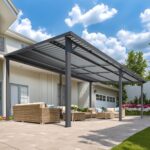 AECOJOY 20 x 12 ft Hardtop Gazebo – Lean-To Metal Pergola - Image 6
